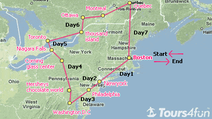 7 Days East Canada Tour (BOS)