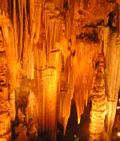 Enjoy your Shenandoah Cavern tour with views of the beautiful flowstone and "bacon" formations.