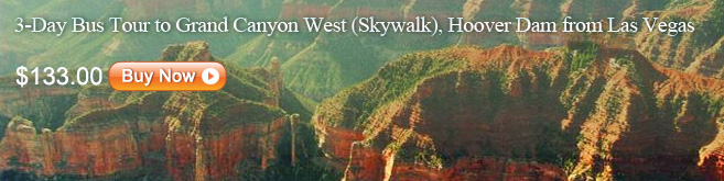 3-Day Bus Tour to Grand Canyon West (Skywalk), Hoover Dam from Las Vegas