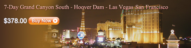 7-Day Bus Tour Package to Grand Canyon South, Hoover Dam, Las Vegas, San Francisco, Yosemite from Los Angeles