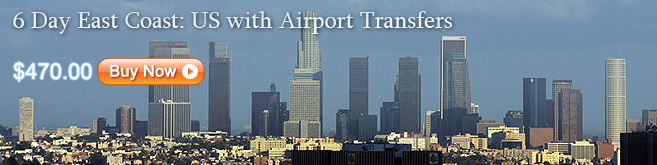 6 Day East Coast: US with Airport Transfers (Standard Quality)