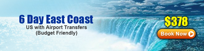 6 Day East Coast: US with Airport Transfers (Budget Friendly)
