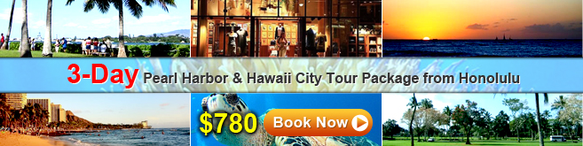 3-day Pearl Harbor & Hawaii City Tour Package from Honolulu