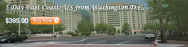 5 Day East Coast: US from Washington D.C. (Standard Quality)