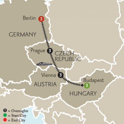 Budapest, Vienna, Prague & Berlin