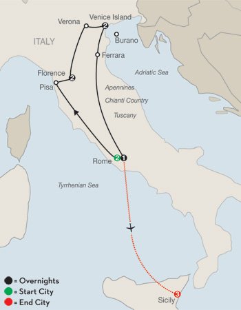 Italy's Great Cities with Sicily