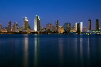 Picture of San Diego Skyline in Twilight  