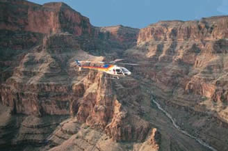 Step on a helicopter over the spectacular Grand Canyon