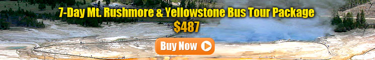 7-Day Mt. Rushmore & Yellowstone Bus Tour Package