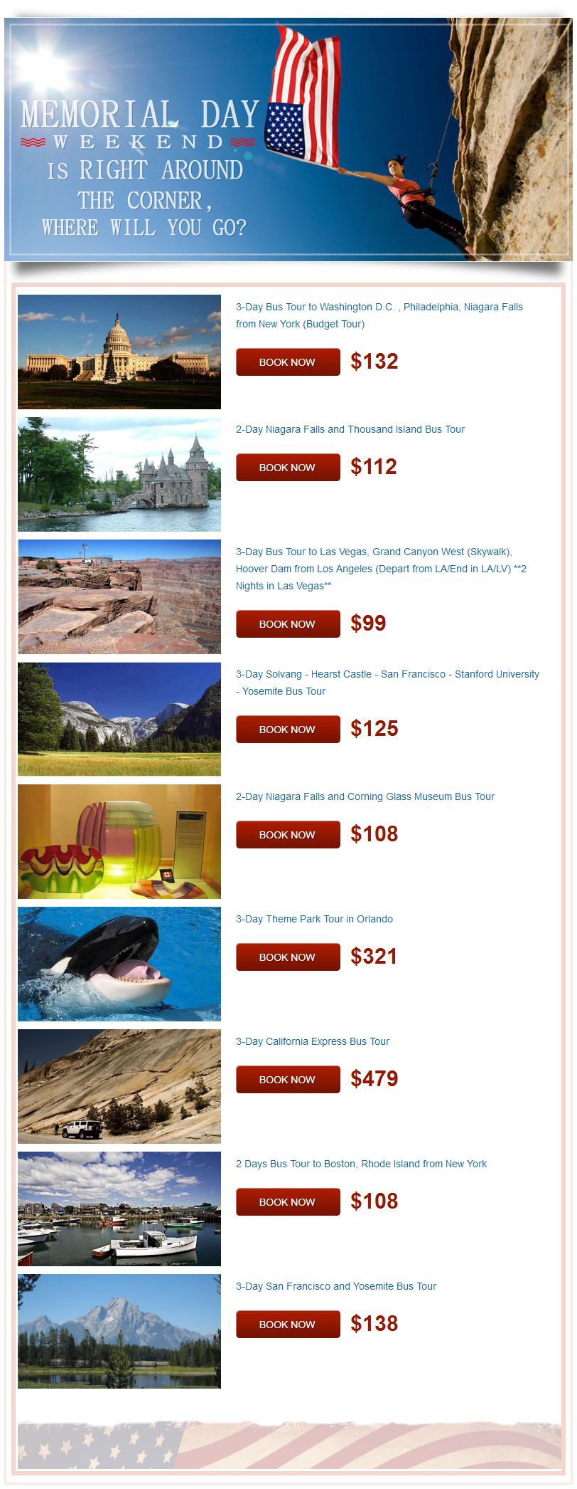 Sightseeing Tours, Travel Packages and Day Trips from Tours4Fun.com
