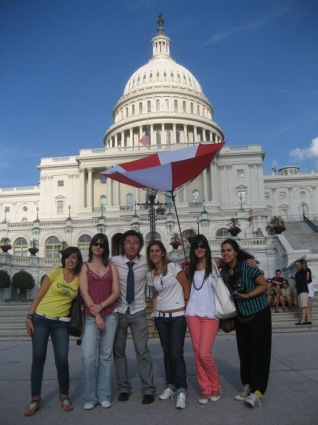 In front of Capitol Hill