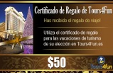 Certificado de Regalo de Tours4Fun - $50